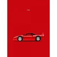 thumbnail image 2 of Rogan, Mark 19x24 Black Ornate Wood Framed with Double Matting Museum Art Print Titled - Ferrari F40, 2 of 4