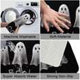 thumbnail image 5 of 1pc Three Ghosts and Boo Absorbent Non-Slip Bathroom Thickened Flannel Rug Decor,Soft,Quick Drying,Suitable For Indoor/outdoor Use,Bathrooms,Bedrooms,Kitchens,Terrace,Laundry Rooms,16"x24", 5 of 9