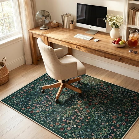 floral office chair mat for product