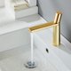 thumbnail image 2 of Baño de un solo orificio lavabo de agua fría y caliente grifo lavabo de cobre completo, 2 of 8