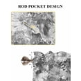 thumbnail image 6 of Spring Floral Living Room Curtains 2 Panel, Retro Country Flowers Leaves Botanical Gray Cafe Window Treatment, Farmhouse Bedroom Bathroom Kitchen Curtains Drapes 104"x54", 6 of 6