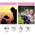 thumbnail image 3 of Rechargeable and Waterproof Dog Light Up Collar, LED Safety Dog Collar with Adjustable Belt for (Pink, M), 3 of 5