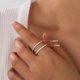 thumbnail image 3 of Eternity Ring Smilest Moissanite de plata de ley 925 para mujer, 3 of 8