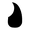 Black, variant on LOOKSEVEN Acoustic Guitar Water Drop Shape Pickguard Fit 40/41'' Self Adhesive Multicolor-Black