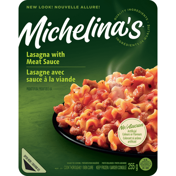 Michelina's Lasagna with Meat Sauce & Cheese, 255 g