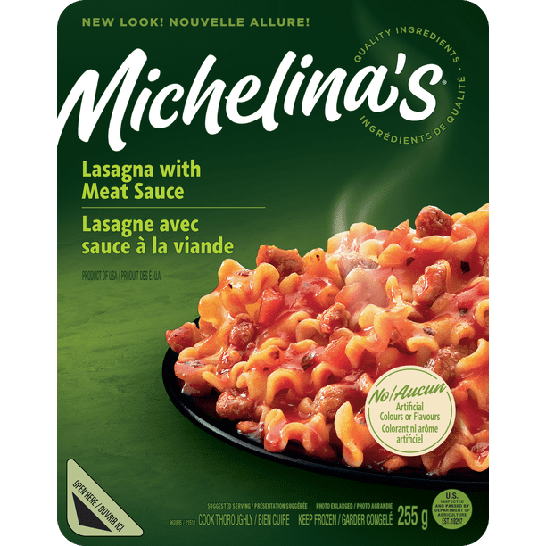 Michelina's Lasagne en sauce à la viande et au fromage 255 g