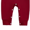 thumbnail image 4 of Zanarzt Baby Clothes for Boys Infant Baby Boys Girls Football Season Jumpsuit Watch Football with Daddy Romper Playsuit Sweatshirt Red,12-18 Months, 4 of 6