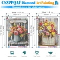 thumbnail image 2 of CSZPPQAF 2-Pack Diamond Art Kit,Retro style Diamond Painting Kits for Beginners,Full Round Drill,Home Wall 11.8"*15.8", 2 of 7