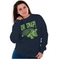 thumbnail image 5 of Funny Oh Snap Turtle Animal Pun Sweatshirt for Men or Women Brisco Brands M, 5 of 6