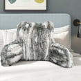 thumbnail image 4 of Home Soft Things Jaquard Faux Fur Bedrest Pillow - Grey - 20" x 18" x 17", 4 of 8