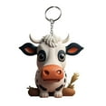 thumbnail image 1 of MesaSe Key Chain Exquisite Cute Acrylic Cow Keychain Bright Colors Durable Keychain Pendant for Backpack Bag Key, 1 of 10