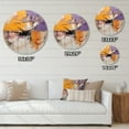 thumbnail image 4 of Designart "composition Impressions III" Abstract Collages Oversized Wall Clock, 4 of 5