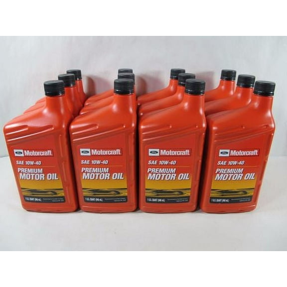 Motorcraft Premium Motor Oil 10W-40, 12 qt (1 pack)