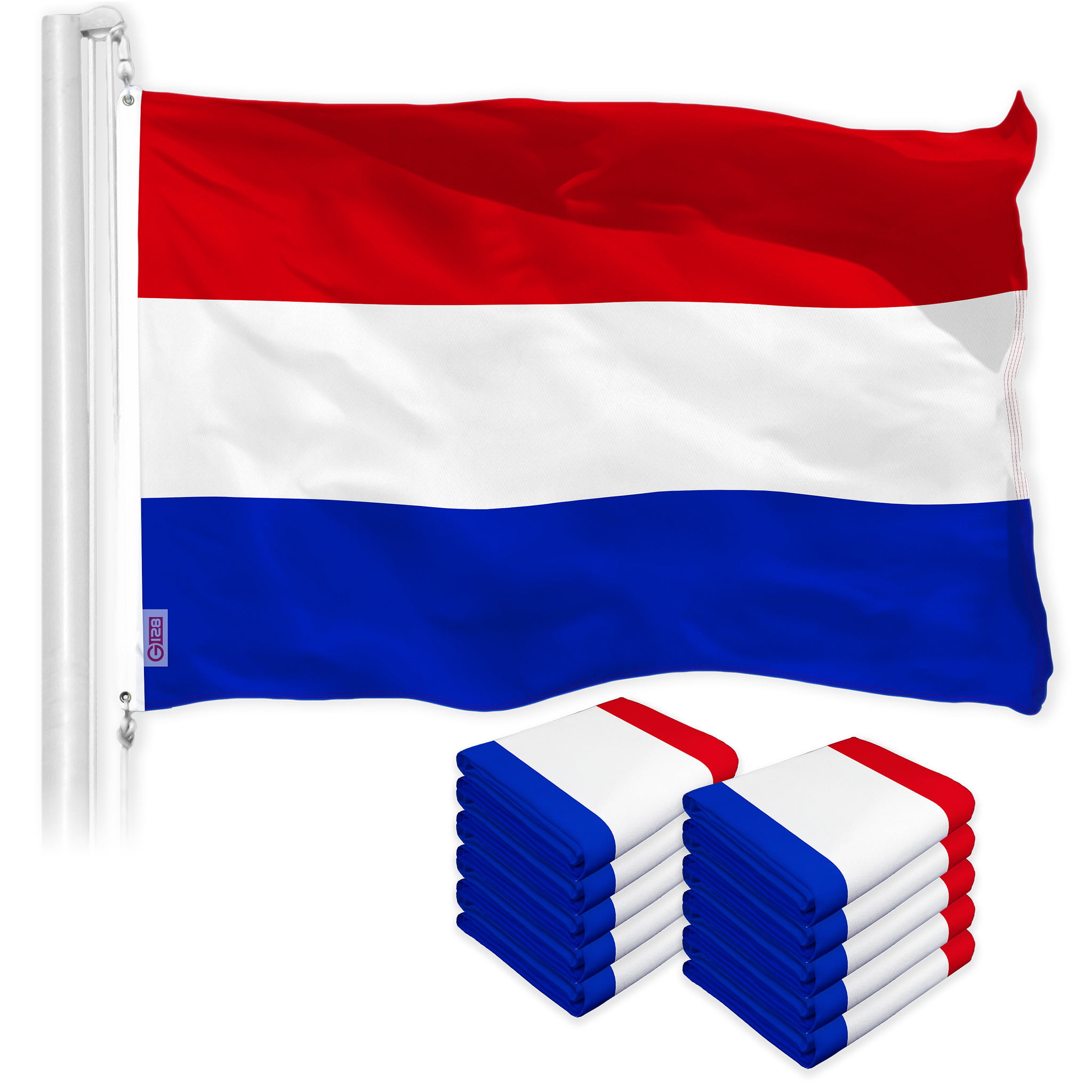 NETHERLANDS FLAG MINI BANNER 4"x6" CAR DUTCH HOLLAND 