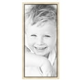 thumbnail image 2 of ArtToFrames 20" x 44" Silver with Black Lip Picture Frame, 20x44 inch Multi Wood Poster Frame (WOM-5193),  Pack, 2 of 7