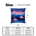 thumbnail image 5 of Flamingo Pillow Covers Inserts Set with Unique Patterns - 16x16, 18x18, 20x20 Inches - 2 Pack Decorative Throw Pillow Covers for Home Decor and More, 5 of 6