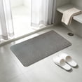 thumbnail image 6 of Zynviq Bathroom Rugs 35.9" X 16.9" Solid Color Bath Rugs Pvc Rectangular Washable Absorbent Gray Small Rug for Toilet, 6 of 6