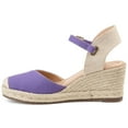 thumbnail image 3 of Journee Womens Ashlyn Wedge Heel Espadrille Sandals, Widths Available, 3 of 9