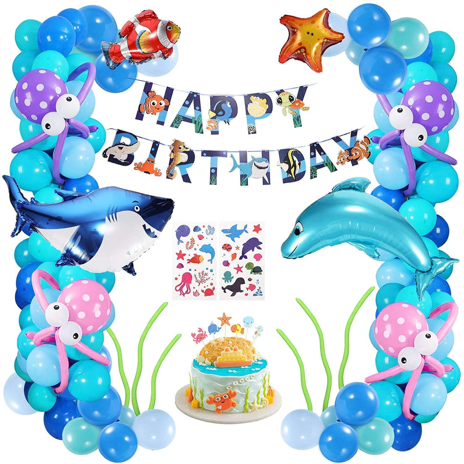 Ocean Birthday Decorations Monthly Photo Banner Under the Sea Monthly Banner Ocean First Birthday Banner Under the Sea Photo Banner