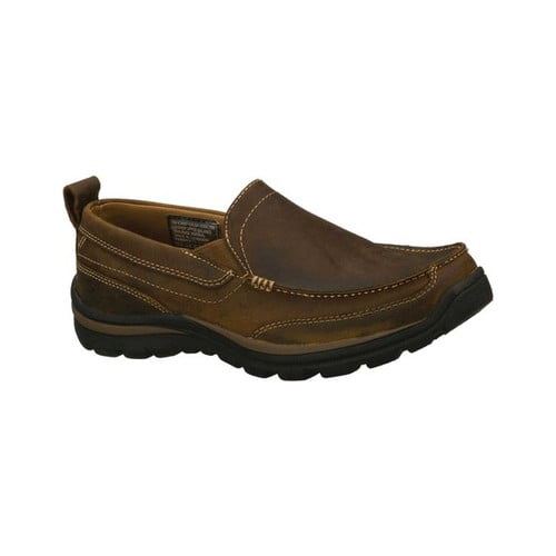 skechers gains relaxed fit mens slip on shoes