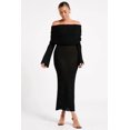 thumbnail image 4 of Women'S Fall Off Shoulder Bodycon Sweater Dress Formal Long Sleeve Elegant Club Party Midi Maxi Dresses, 4 of 7