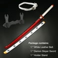 thumbnail image 4 of 41 inches Plastic LED Light Demon Slayer Sword Rengoku Kyoujurou with Belt Holder Stand, 4 of 5