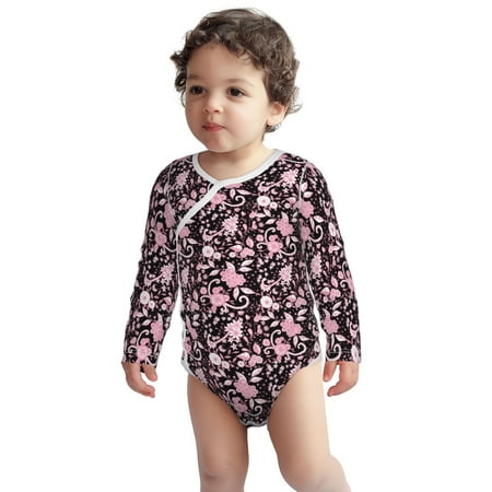 

Fotbe Daisies Flowers Pattern Unisex-baby Long-sleeve Bodysuit Long Sleeve Bodysuits One-piece 100% Organic Cotton for Infant Baby Boys Unisex-3 Months