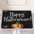 thumbnail image 2 of Happy Halloween Door Mat,Durable Absorbent Indoor Outdoor 17x30 Inch Horror Pumpkin Ghost Floor Mats for Room Winter Laundry, 2 of 6