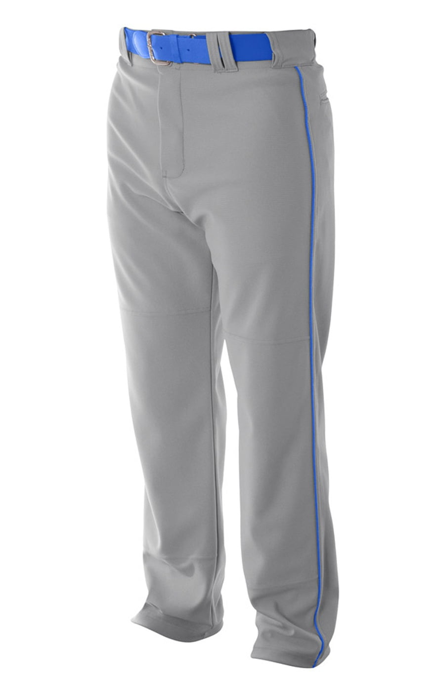 A4 Pro-Style Elastic Bottom Baseball Pant For Men in Graphite | N6178 - Walmart Business Supplies