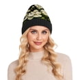thumbnail image 7 of BZSMCE Winter Beanie Hats Warm Cozy Cap Graceful Bloom Pattern, 7 of 7
