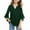 Green, variant on CQONEPT Girls Sequin Top Sparkly Dress Shirts 3/4 Ruffle Sleeve Blouses Casual Fashion V Neck Mesh Tunics Tops Purple 110