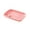 Pink, variant on chaungfeng 10" Divided Plates Unbreakable Wheat Straw Dinnerware Lunch Trays, Lightweight Reusable Plastic Compartment Microwave Dishwasher Safe Separator Plates (White, with Fork)