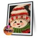 thumbnail image 2 of Cuadros Decorativos 5D diamante pintura muñeco de nieve niño completo redondo taladro mosaico DIY Rhinestone pared artes Likrtyny embutido en tela, 2 of 9