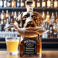 thumbnail image 5 of Hunting Dog Whiskey Bottle 3D Engraved Glasses - Hunting Whiskey Decanter for Men Dad Gifts, Funny Animal Wine Bottle & Home Bar Decor 10.1oz（D）, 5 of 5