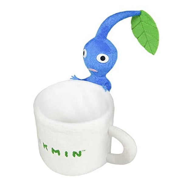Nintendo Sanei Boeki PKZ02 Pikmin Plush Merchandise Series, soporte para accesorios Pikmin azul (Mug), altura 5.9 pulgadas (15 cm)