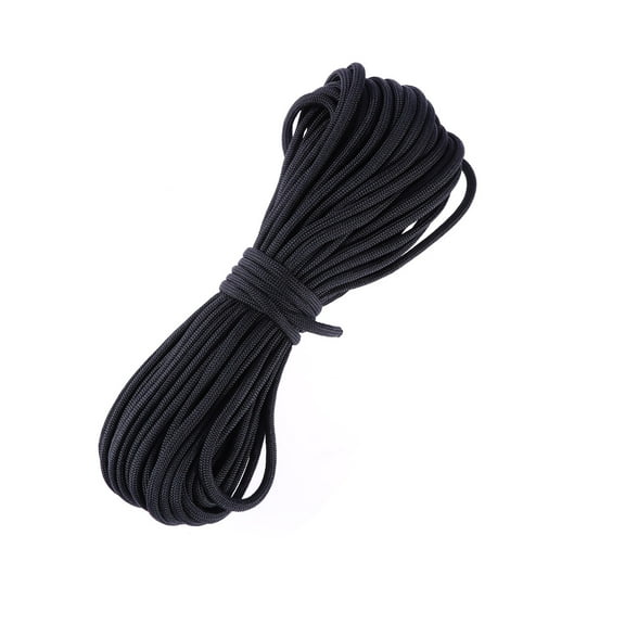 Paracord Survival Paracord Seven Cores Umbrella Rope Crafting Kit Nylon Parachute Cord (7 Meters, Black)