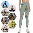 thumbnail image 4 of Rose Pattern High Waisted Leggings for Women Regular & Plus - No See Through Tummy Control Cycling Workout Yoga Pants without Pockets S, 4 of 6
