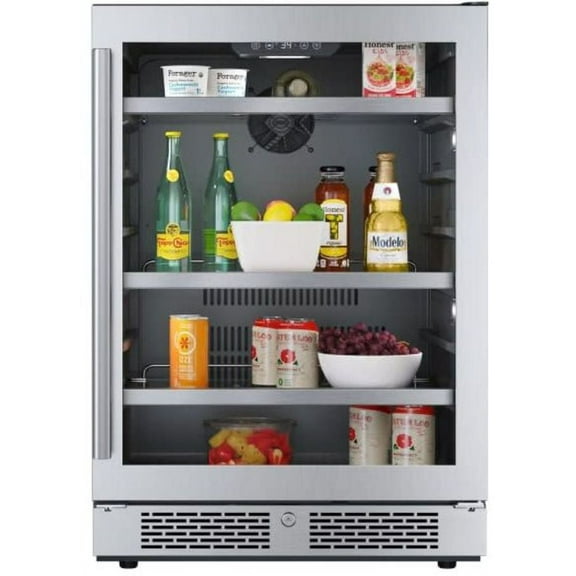 Avallon Abr242rh 24" Wide 140 Can Energy Efficient Beverage Center - Stainless Steel
