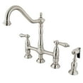 thumbnail image 1 of Kingston Brass KS1278ALBS 8 in. Center Kitchen Faucet With Side Sprayer, 1 of 3