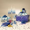 thumbnail image 2 of Rite Lite "Jar" of Dreidels, Spin the Dreidel Hanukkah Game with 25 Silver/Blue Pieces, 2 of 3