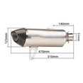 thumbnail image 3 of Motorcycle Exhaust Muffler Slip On Motorcross Front Pipe Stainless Steel Tube For XMAX300 250 XMAX 300 X MAX250, 3 of 4