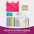 thumbnail image 6 of ZIPIT Monster Pencil Case | 3-Ring Binder Pencil Pouch (Pink), 6 of 8