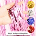 thumbnail image 2 of LCXmlly Backdrop Curtain 3Pcs Rain Curtain Self Adhesive Shiny Reusable Eye catching Decorative Fringe Backdrop Curtain Scene Layout Home Supplies Fringe, 2 of 8