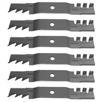 RAParts (6) Toothed Mulching Mower Blades Fits John Deere LX255 LX266 LX277 LX280 LX288 48" Deck