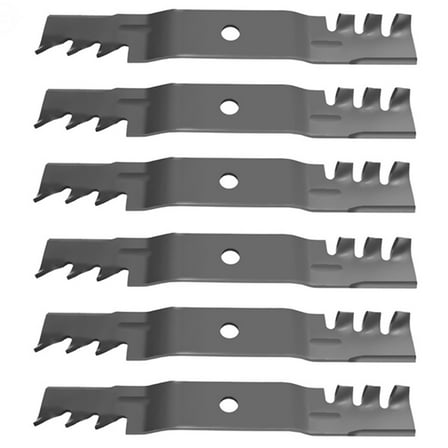 (6) Toothed Lawn Mower Blades Fits John Deere X500 X520 X534 X540 X570 Replaces M145476