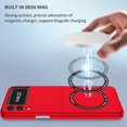 thumbnail image 3 of Magnetic Phone Case for Samsung Galaxy Z Flip3 Compatible for Magsafe, Military-Grade Shockproof Protective Case with Built-in Magnet Circle for Samsung Galaxy Z Flip 3, MS Red, 3 of 14