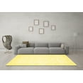 thumbnail image 3 of Ahgly Company Indoor Rectangle Solid Yellow Modern Area Rugs, 2' x 5', 3 of 4