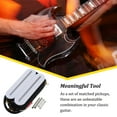 thumbnail image 4 of Micro Chevalet Double Rail avec 4 Fils Bobine Résistant à l'Usure Basses Humbucker Micros de Remplacement Prime Ukulélé Mise à Niveau Musical Chevalet Blanc Micro, 4 of 7