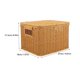 thumbnail image 2 of Decorative Storage Box Imitation Rattan Box for Household Brown Plastic Storage Holder Storage 1Set, 2 of 4