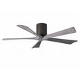 thumbnail image 6 of Irene-5H five-blade flush mount paddle fan in Brushed Nickel finish with 52” solid barn wood tone blades.&nbsp;, 6 of 7